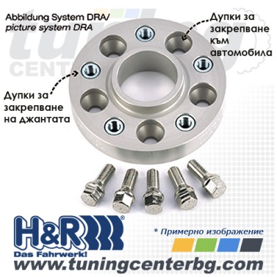 ПРЕХОДНИ ФЛАНЦИ H&R M14x1.5, 5x112/66,5 към 5x120/72,5 /40 mm./ ПРЕХОДНИ ФЛАНЦИ H&R M14x1.5, 5x112/66,5 към 5x120/72,5 /40 mm./